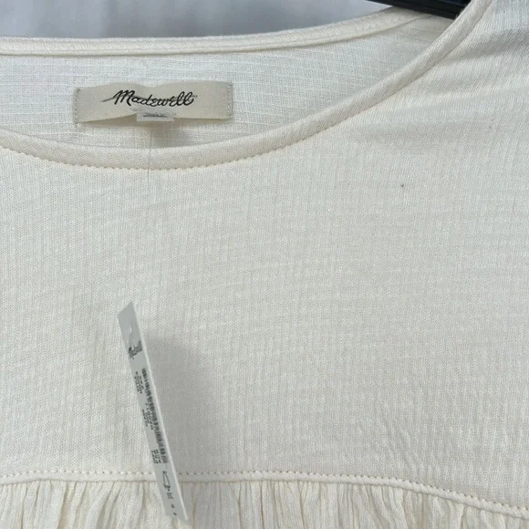 Madewell NG553 Knit Lightspun Ruched Long-Sleeve Top, XXS - Picture 5 of 5